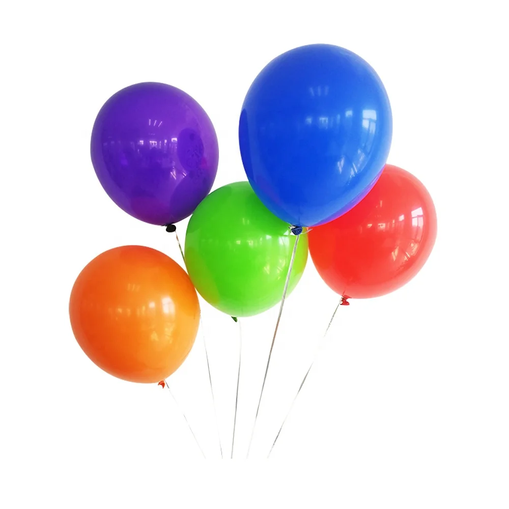 100pcs 12inch 2.8g Metallic Pearl Gold Silver Standard Black Blue Red White Matte Thick Party Balloon Natural Latex Round Ballon