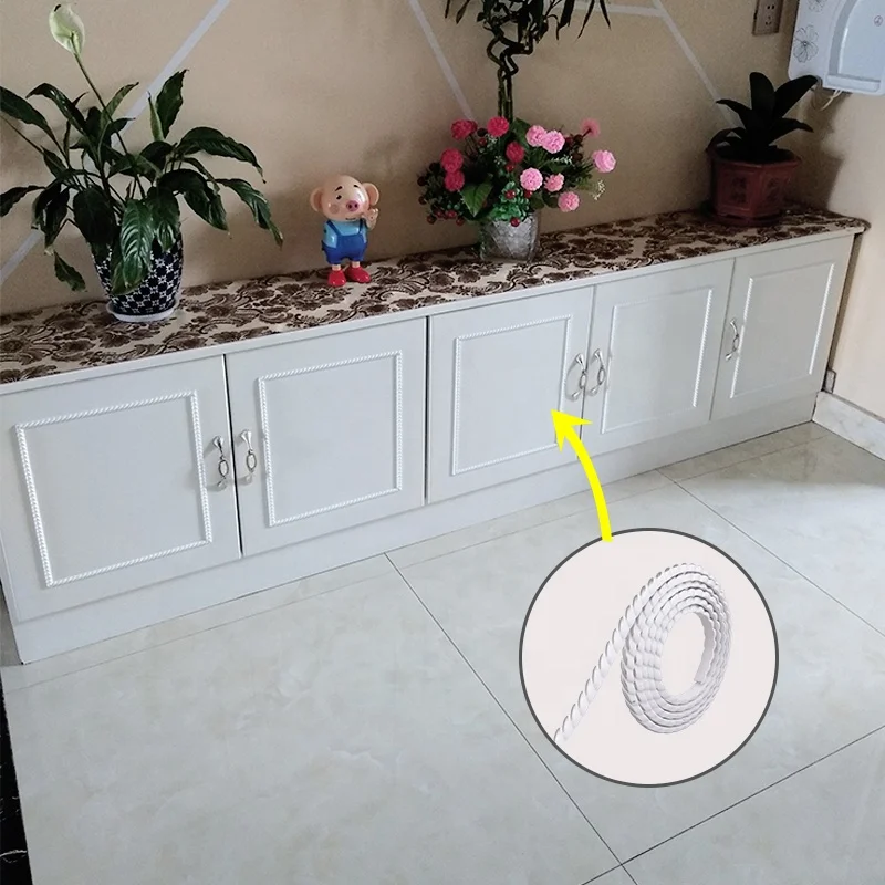 Самоклеящаяся гибкая ПВХ молдинговая отделка, 3D клейкие декоративные настенные линии, обоев для дома и офиса, декор «сделай сам»