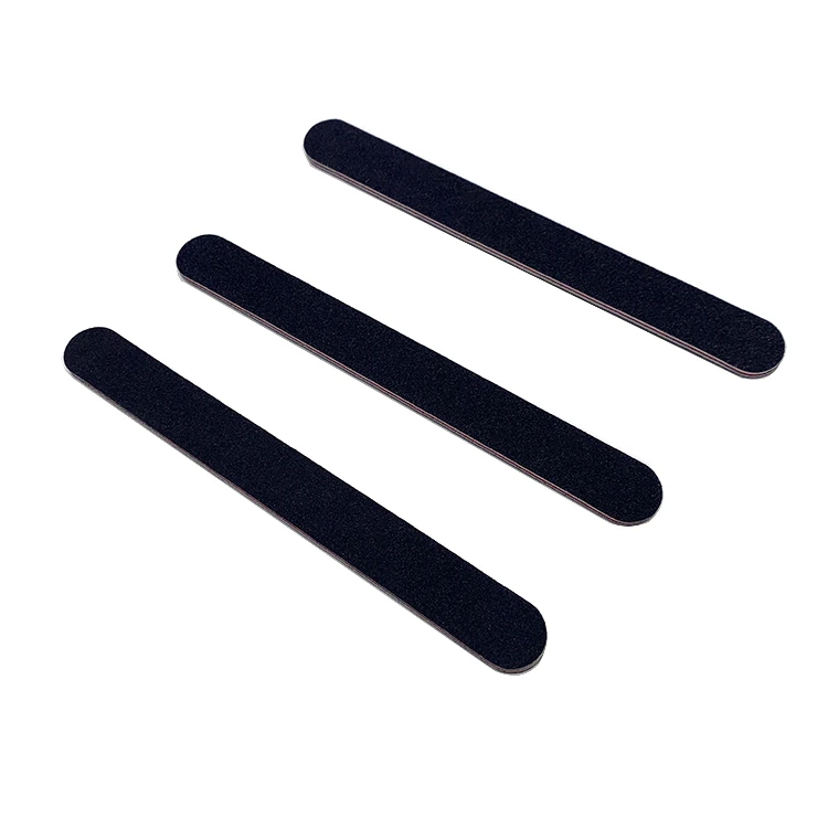 Nails tools straight shape black custom logo 80/80 grit nail files professional