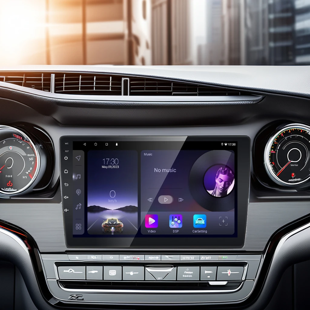 Universal Autoradio QLED 9 Inch Touch Screen Radio Audio Stereo Android Car Multimedia Player For Car