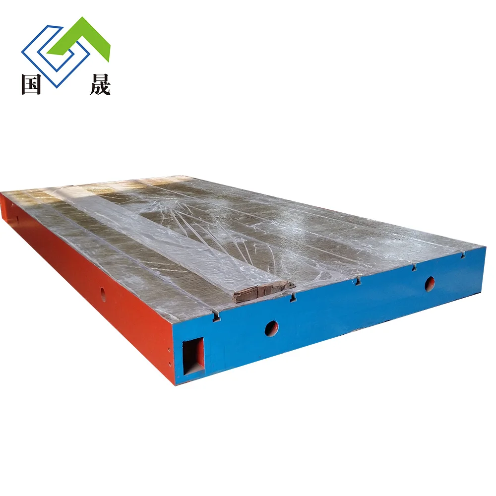 Assembly of cast iron surface plate test platform grinding plate