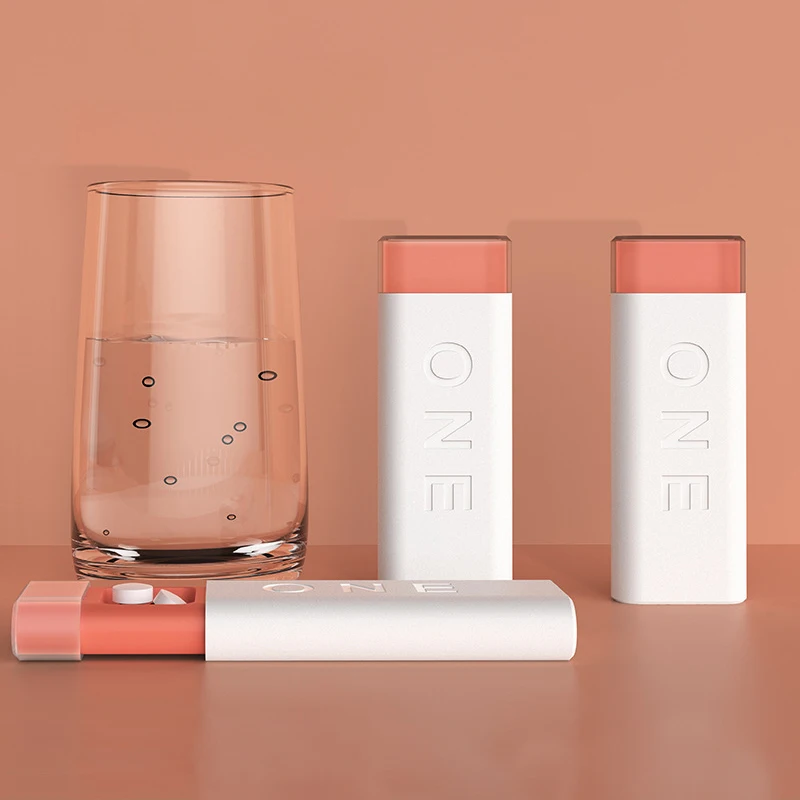 
High Quality ABS Material Rectangle 3 compartments Travel Portable Medicine Pill Organizer Cases Boxes 