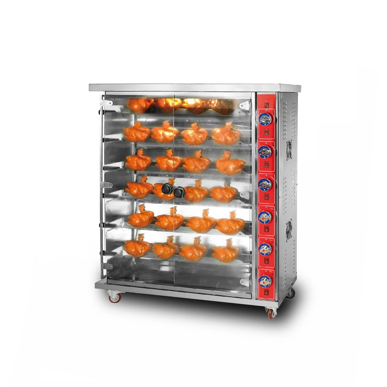 Supertise KITCHEN equipment chicken rotisserie 9 Rod oven Chicken Rotisserie Grill BBQ machine