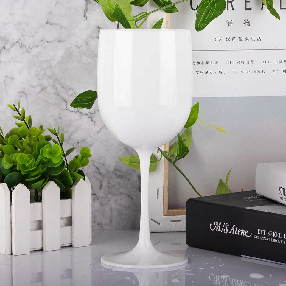 Acrylic Plastic Champagne Coup Colored Goblet White Wine Glasses Crystal