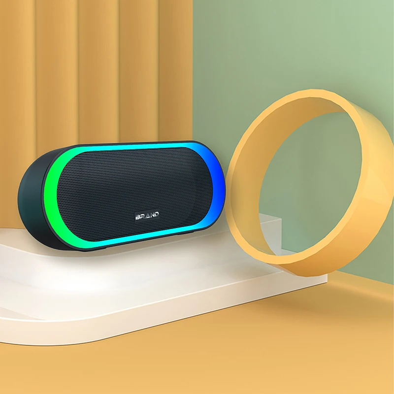 RGB Light OEM Custom Portable BT Wireless Speaker 10W Super Bass Wireless BT Mini Speaker 6 Hours Playtime
