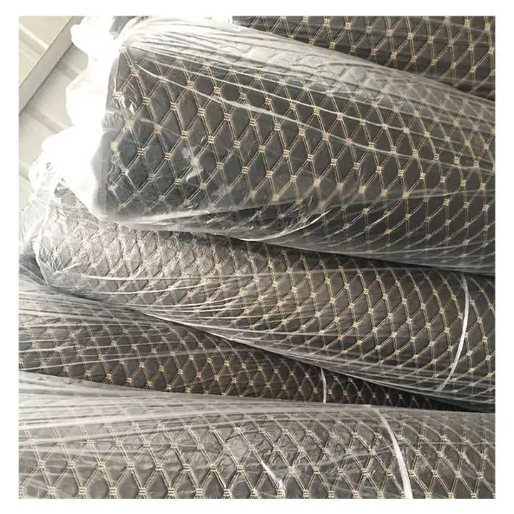 Hot sale pvc/fabric Eco-Friendly Car Mat Roll Raw Material Car Floor Mat Protector Popular Diamond accessories cars