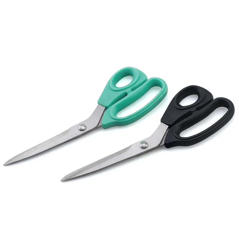 
9 inches plastic handle stainless steel office scissors 