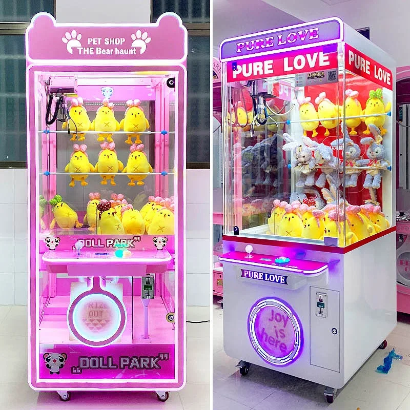 Hot Sale Coin Operated Large Toy Vending Arcade Claw Crane Machine moved star Claw Machine With Card Reader Bill Acceptor