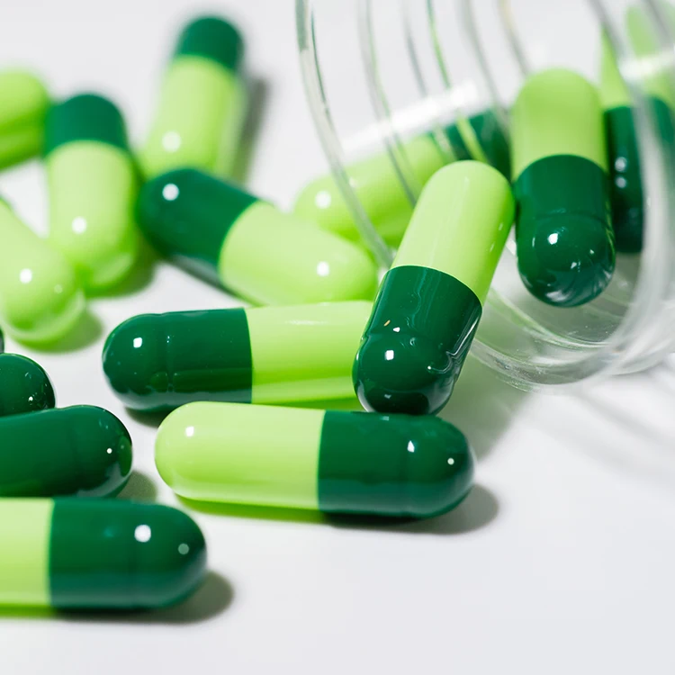 Wecaps Support Custom Green Gelatin Capsule Hard Empty Capsule Shell Drug Empty Capsule