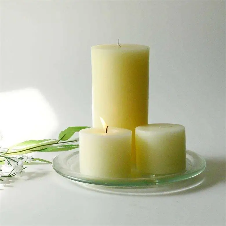 Candle Factory Pointed Top Pure White For Praying Pillar Candle