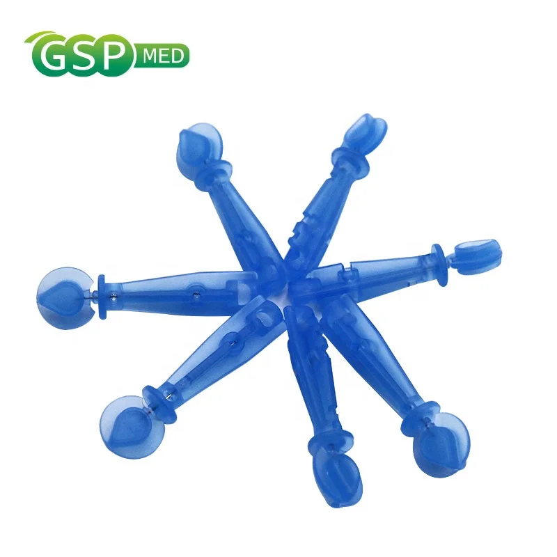 Hospital supplier 28g disposable single use stainless steel blood lancet