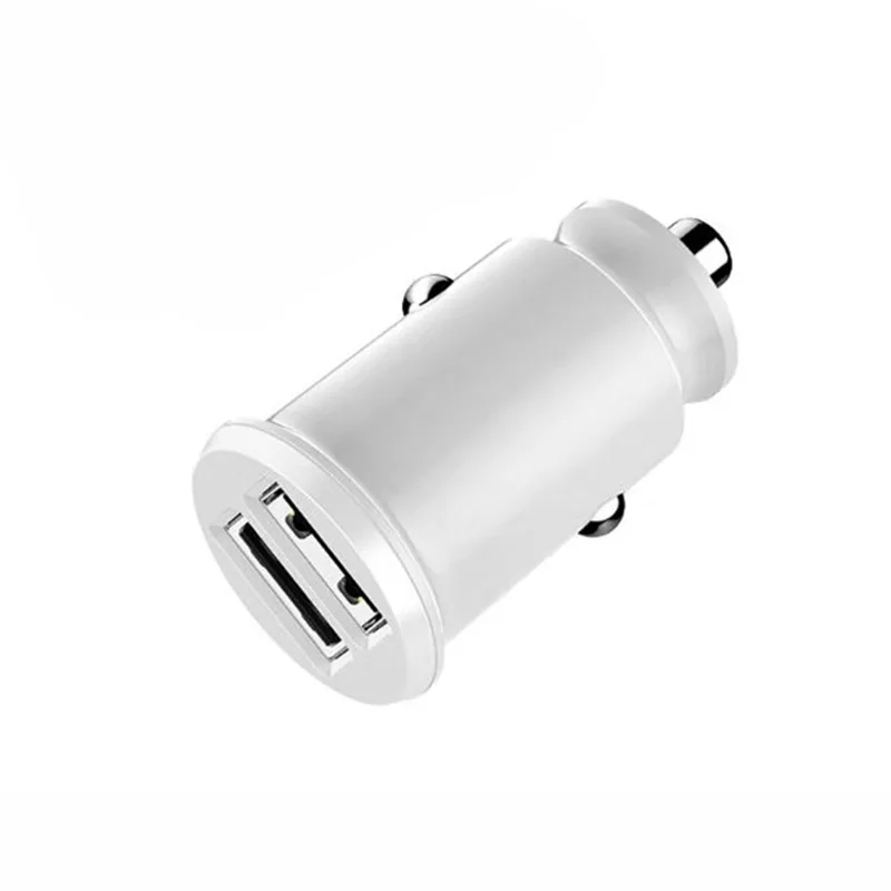  5V 2.1A мини Модные ABS Dual Usb Автомобильное зарядное устройство с 2 портами (стандарт порты быстрой зарядки адаптер для Iphone и Android мобильных телефонов планшетов MP3