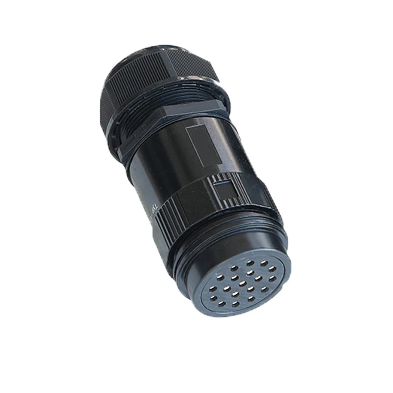 Black socapex 19 pin connector male plug female socket Inline connector for power distro box