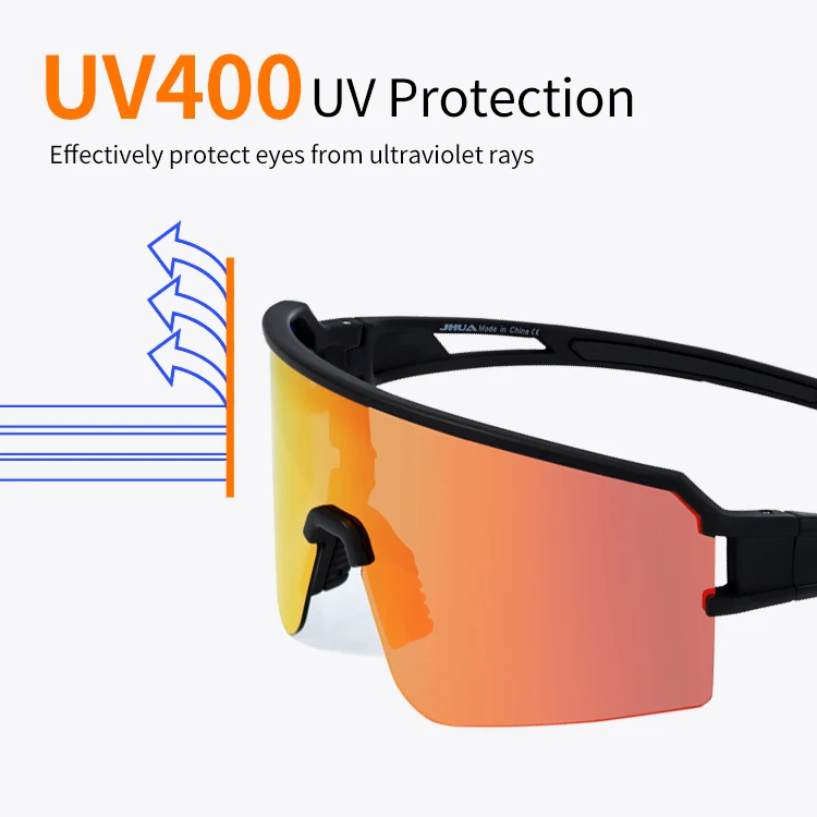 2025 Running Cycling Glasses Sunglasses No logo Custom Ce Polarized Men Women Unisex Lunette Cyclisme Sun Gold