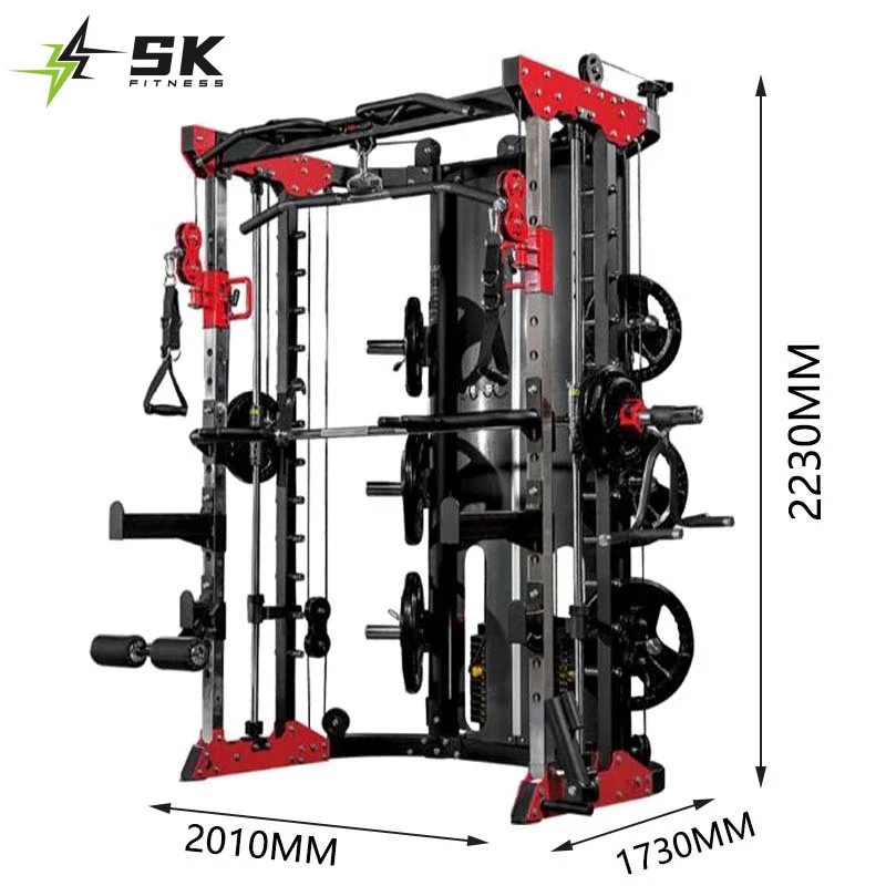 SKFITNESS-Wholesale Home Body Building Multifunctional Power Cage Squat Rack And Weight Lifting Training Gym Smith Machine