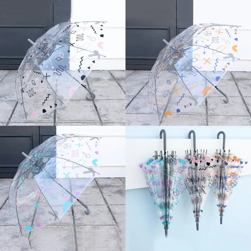 Disposable Clear Paraguas Parapluie Sombrillas Plastic Cheap PVC Transparent Umbrella