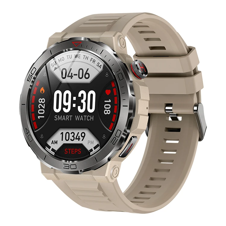 IP68 Waterproof MK68 Smart Watch BT Call AMOLED Screen Heart Rate Monitoring Healthy Sports Wristwatch Men Outdoor Smartwatches