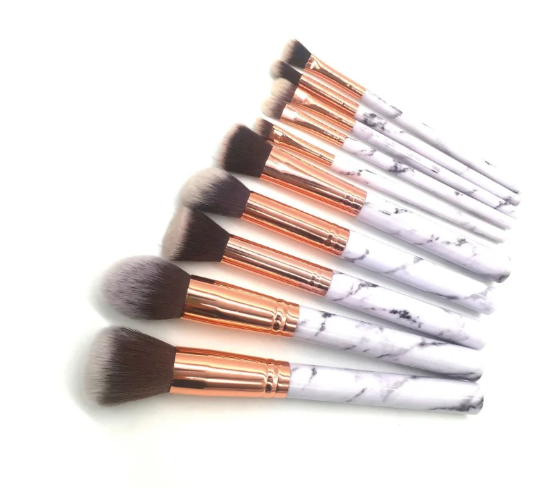 Makeup Brushes Set Eye Shadow Contour Blush Cosmetic Marbling Make Up Brush Tool