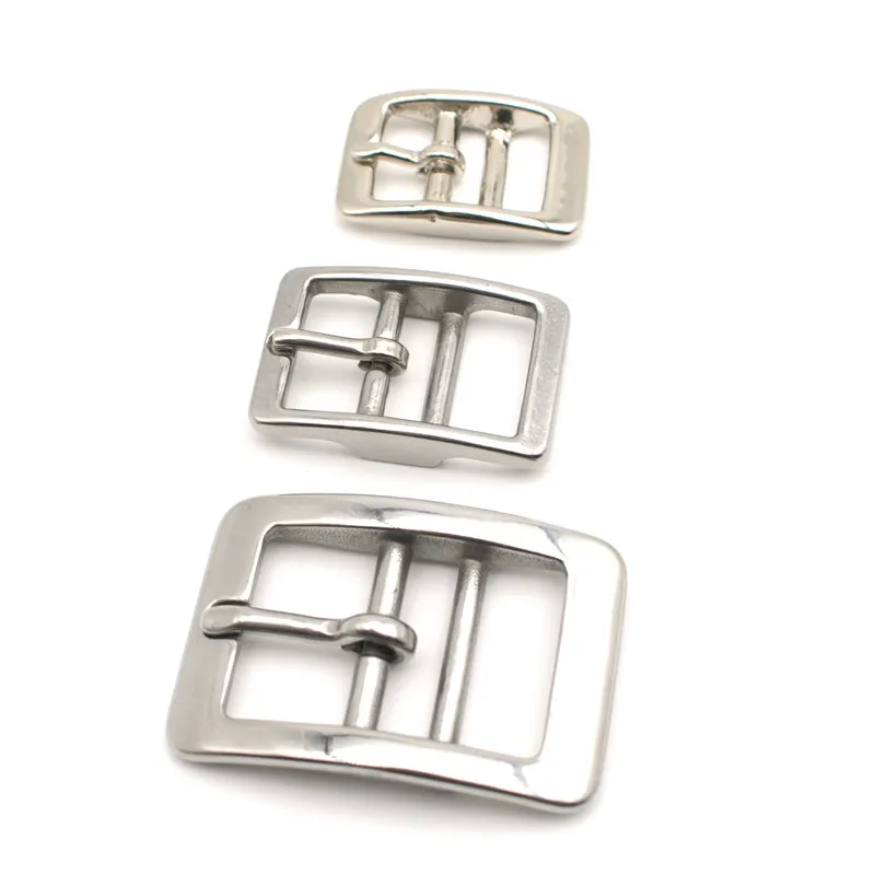 Wholesale Premium Stainless Steel Pin Buckle 5/8' 3/4' 1'Double Bar Buckle Adjuster For Pet Collar/ Horse Halter