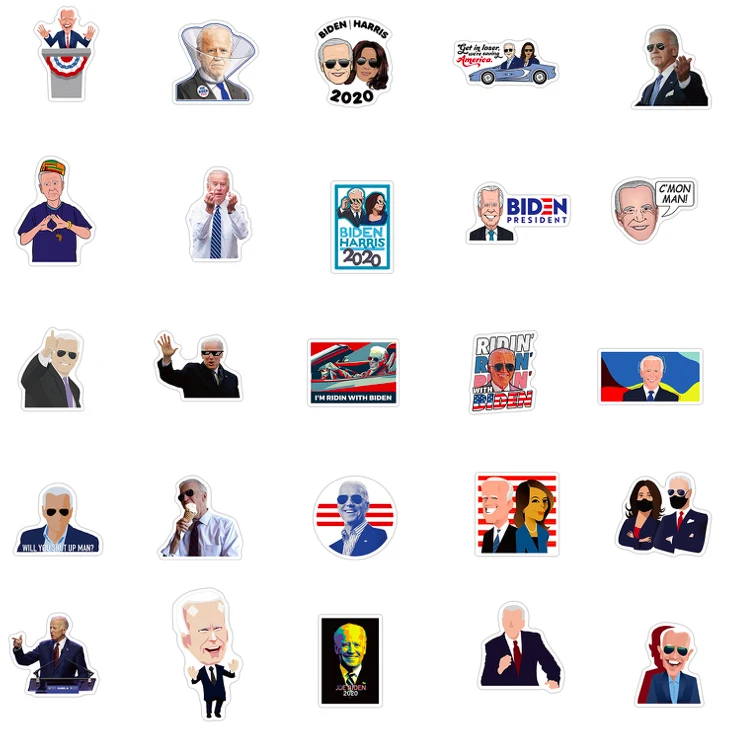outdoor vinyl self-adhesive luggage UV waterproof label American President 2020 Harris Biden Sticker