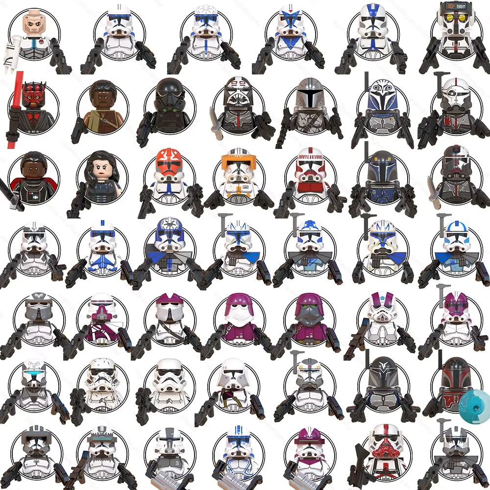 WM Ahsoka Корпус охотника прицел техник Рекс кирпич космические войны коллекционный фильм фигурки строительные блоки
