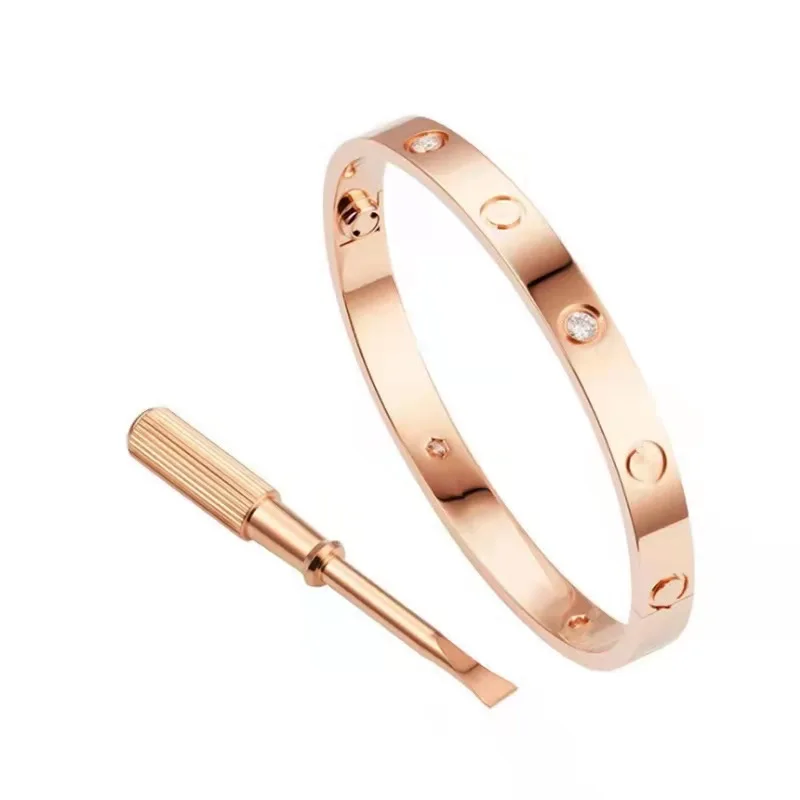 Fashion Titanium 316L Stainless Steel Jewelry Couple SCREW Bangles