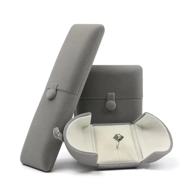 Bulk stock velvet jewellery gift box for rings pendant and necklace display