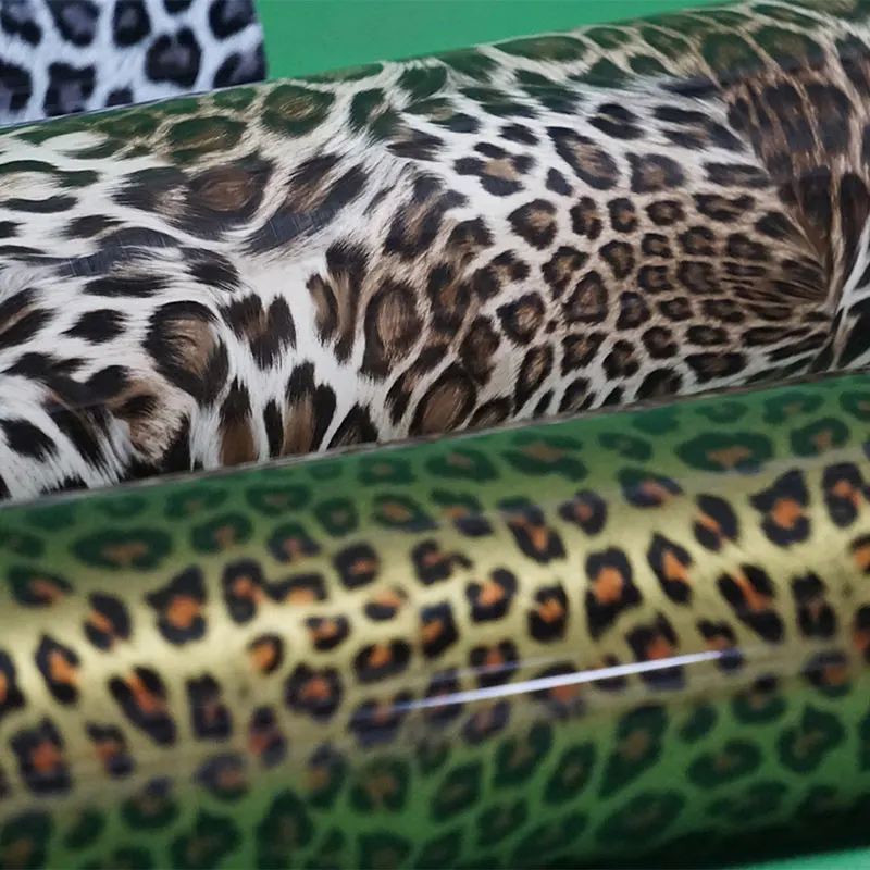Free Sample New Arrival  Wholesale Pattern Htv Leopard Print Flm Heat Transfer Vinyl