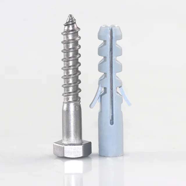 China Made New High Quality Rubber plug external hexagonal expansion screw self-tapping combination
