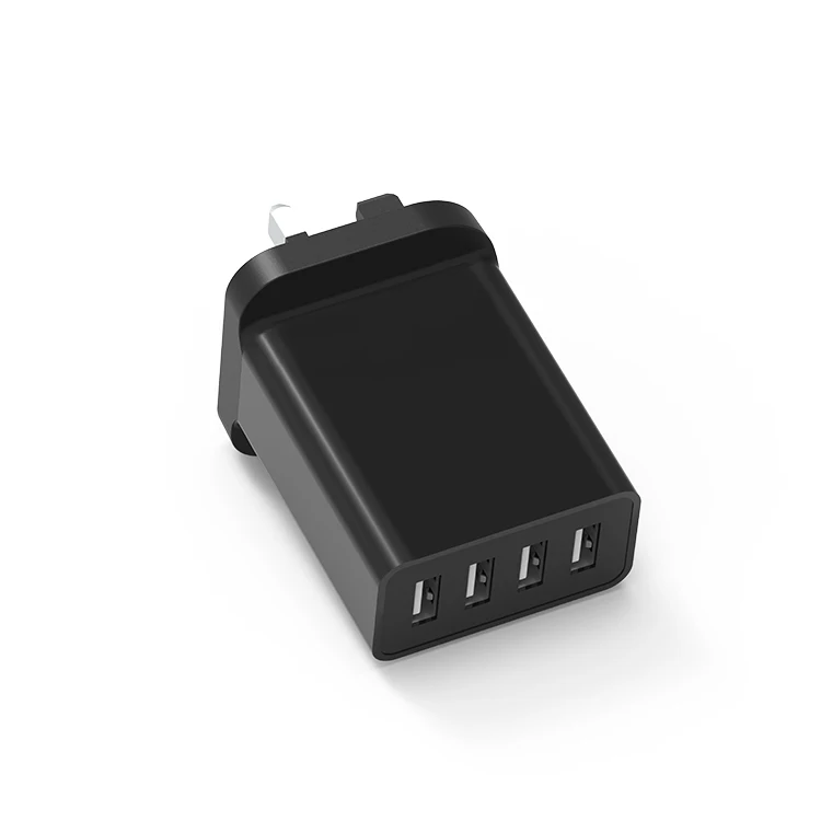  Высококачественное настенное зарядное устройство адаптер USB 4 порта вилка ЕС/США Быстрая зарядка 5А мобильный телефон для