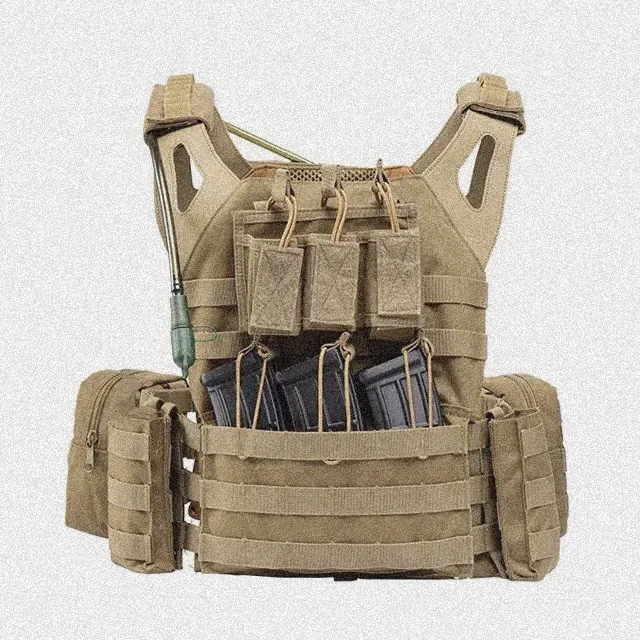 Bulletproof military and tactical vest with 2.5 L water bag