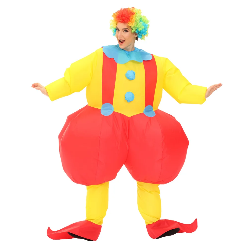 Crossborder Halloween Cosplay Inflatable Costume for Annual Party Stage Performance Christmas Santa Claus Outfit