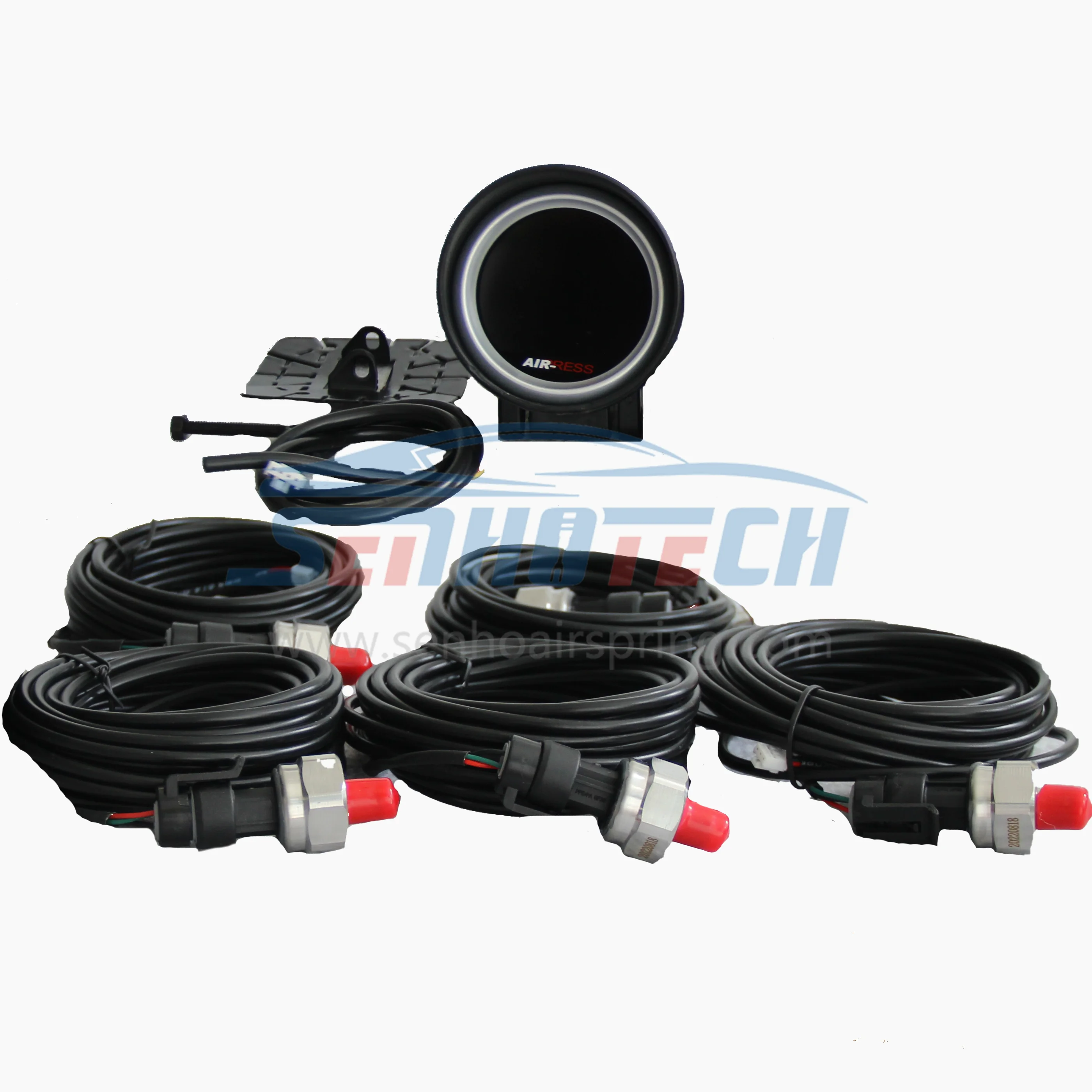 Senho digital five display air pressure gauge air pressure sensor and kit.