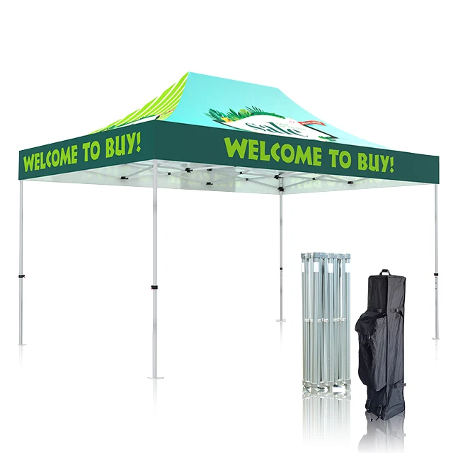 GLOBAL TENT Effortless Assembly 50mm Hex-Aluminum Frame Folding Canopy Frame Tents For Events
