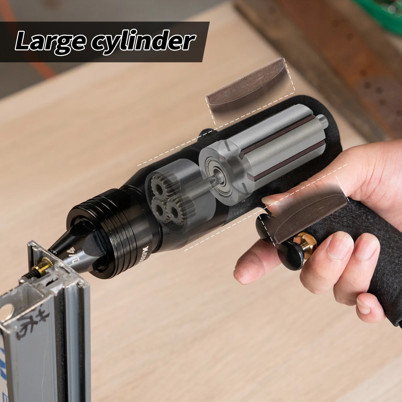 Light Weight OEM Customization Suitable For All Materials Rivet Nut Riveting Capacity M3-M12 Pneumatic Rivet Nut Tool