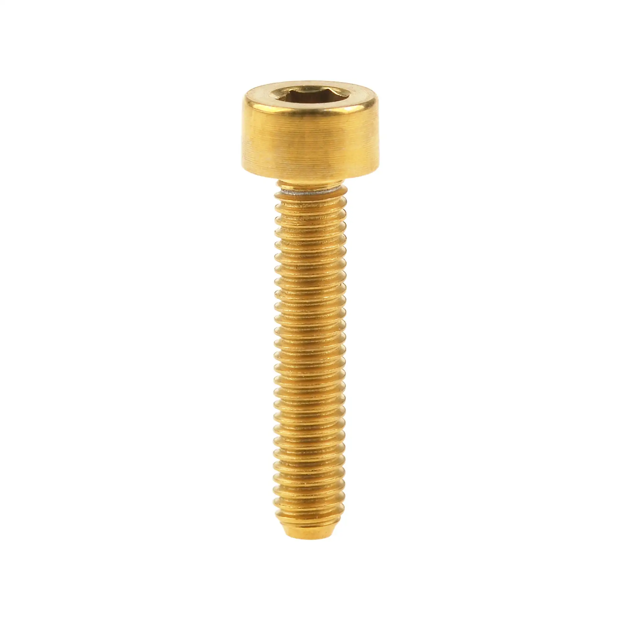 4-40 hex socket color anodized titanium screw