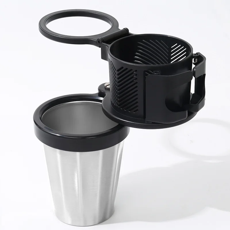 Universal 2 in 1 Car Armrest Storage Water Cup Phone Multifunctional Car Cup Holder 360 Adjustable Car Ashtray Cup Holder