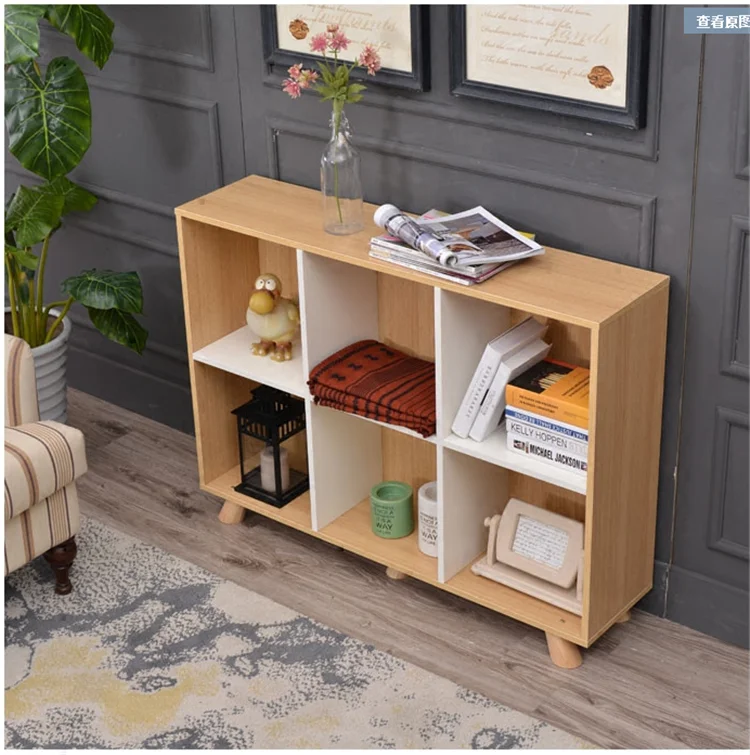 
High quality Wooden shelves for home book case storage organizer 