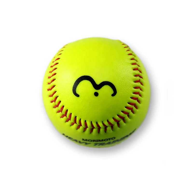 9inch 10oz Heavy Weighted Training Optic Yellow Leather training Baseball