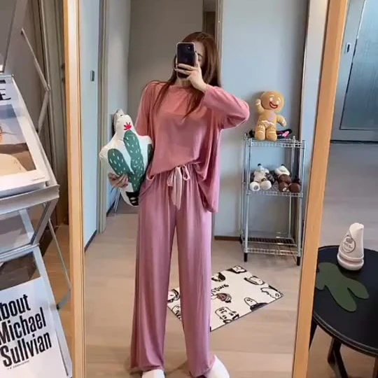 2021Night Suit Pyjama Wholesale Sleep Soft Cozy Lounge Wear Cartoon Nighty Pajama Set Sleepwear Home Clothes For Woman