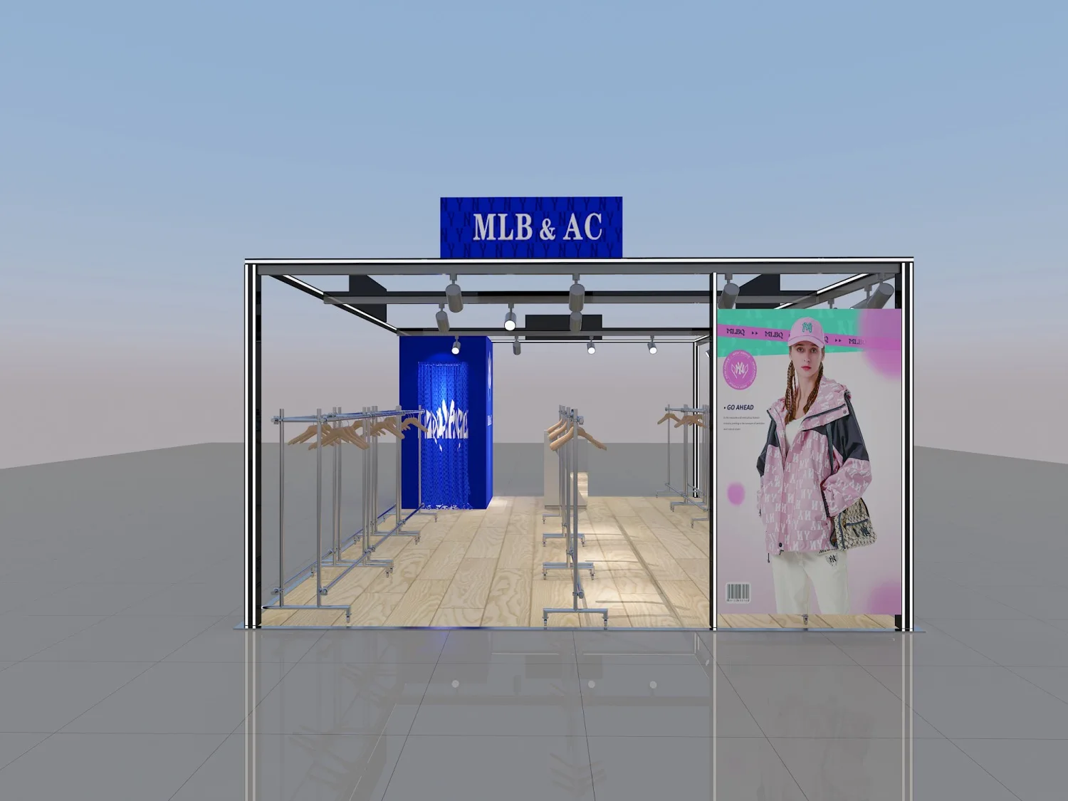 Custom 60x60MM  aluminum profiles for LED strip lighting pop up shop channels