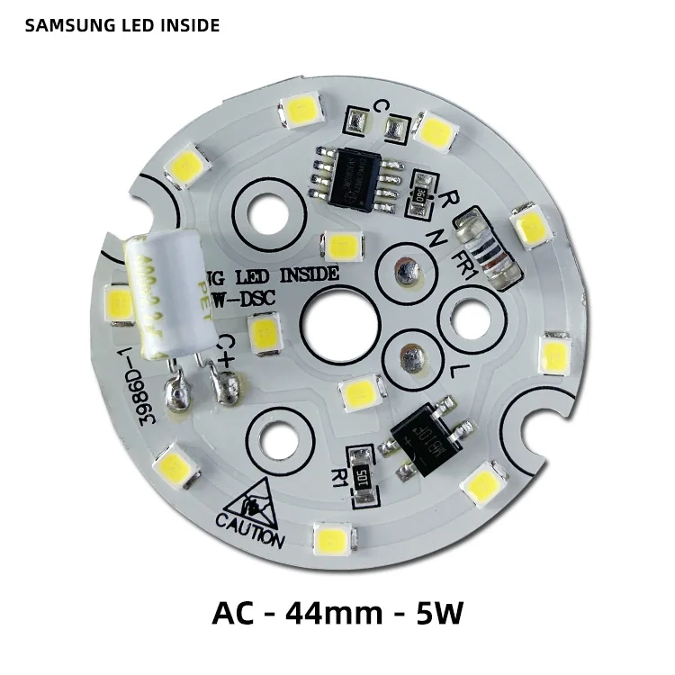 Плата для светодиодной лампы 2835SMD интегрированная плата привода ИС высокого напряжения 220 В переменного тока 9 Вт модуль алюминиевая печатного монтажа источник