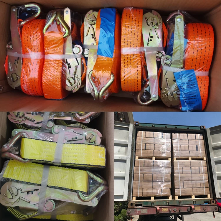 Wholesale Polyester Tow Dolly Basket Straps with Flat Hooks Tires Wheels Car Wheel Straps Auto Tie Down Wheel Net