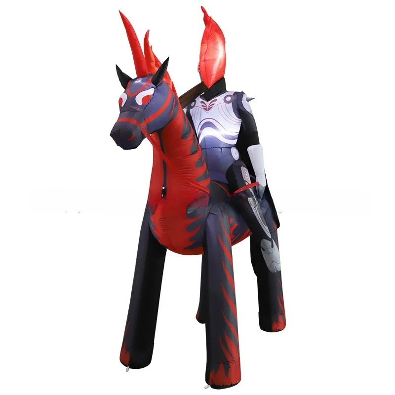 Halloween Outdoor Decorations White Ghost Pumpkin Dinosaur Inflatable Costumes Customizable LED Lights Source Decorations