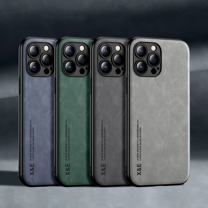 High quality Business PU Leather Skin Mobile Protective Case for iPhone 11 12 13 14 Pro Max 7 8 14 Plus XS XR Max Phone Cover