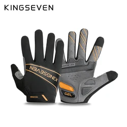 Велосипедные перчатки Kingseven с пальцами для мужчин и женщин противоударные дышащие горных велосипедов сенсорных