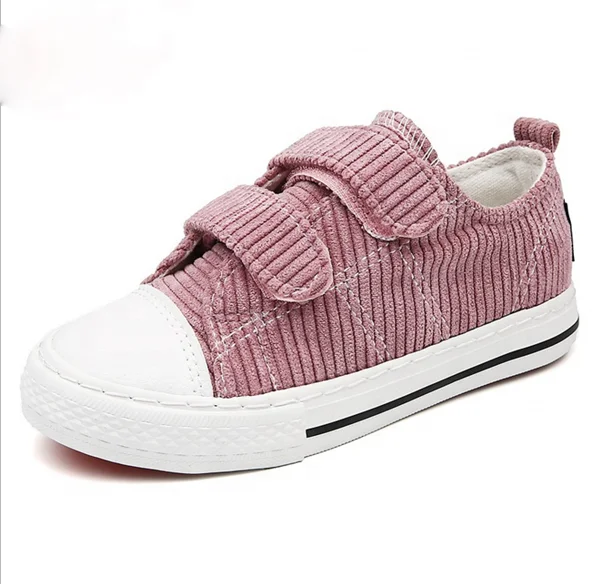 Brand new customized fashion casual corduroy kids shoes zapatos para ninos