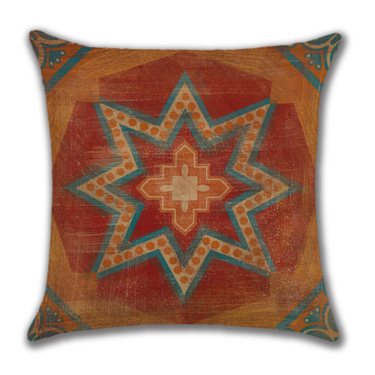 Pillow Cover Customized Linen Printed Logo 45*45cm Pillow Case Cushion Covers Interior Design Pillowcases