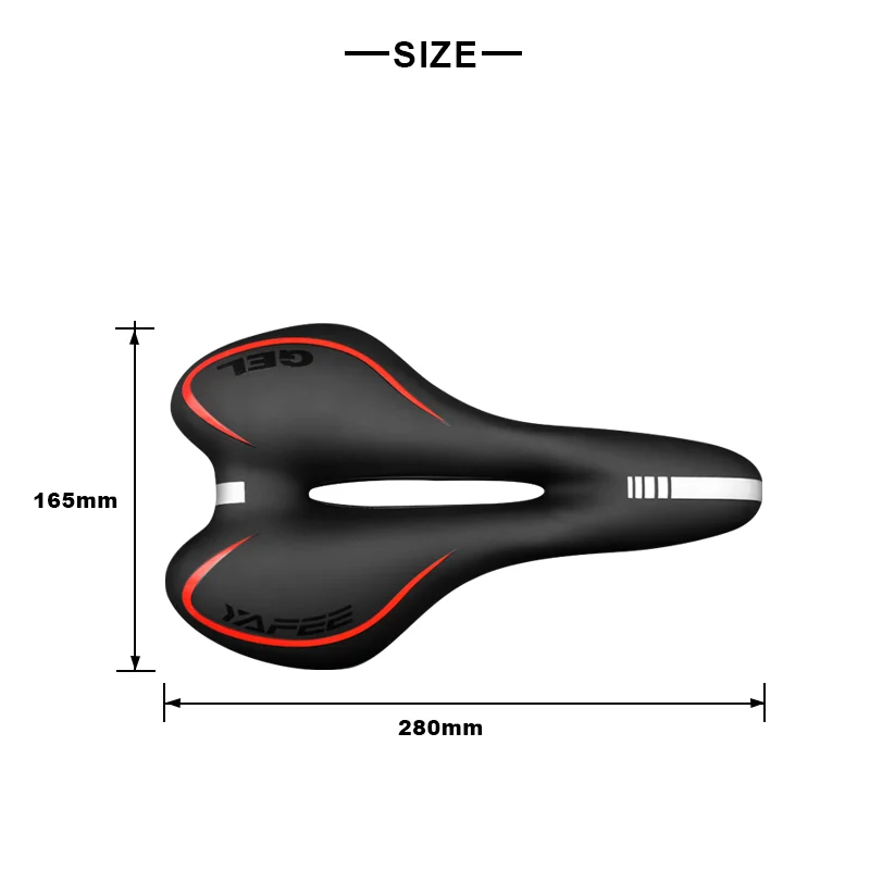 Bicycle Saddle Reflective Shock Absorbing Design Road Mountain Bike cycle Seat Silica Gel Leather Cycling Suspension