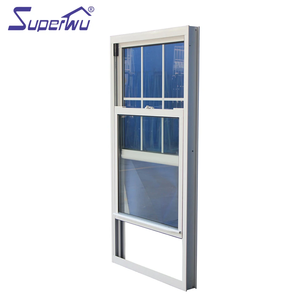 Modern Design USA Standard FL CODE laminated glass hurricane proof impact glass window Single Hung window for house